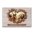 God Blessed The Broken Road That Let Me Straight To You Deer Love Scenery Poster, Best Couple Personalized Home Bedroom Decor, Gift For Couples, For Her, For Him