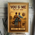 God Blessed The Broken Road 3D Effect Custom Figure Country Vibe Couple Personalized Poster
