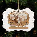 God Gave Me You Deer Love Personalized Wooden Ornament, Heartfelt Christmas Gift For Girlfriend Boyfriend Husband Wife, Gift For The Couple